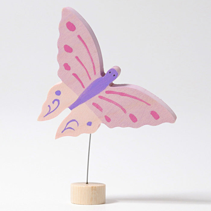Decorative Figure Pink Butterfly - Grimm's Wooden Toys