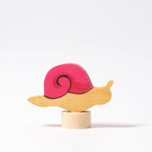 Decorative Figure Pink Snail - Grimm's Wooden Toys