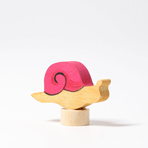 Decorative Figure Pink Snail - Grimm's Wooden Toys
