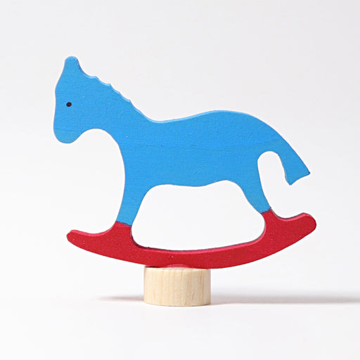 Decorative Figure Rocking Horse- Grimm's Wooden Toys