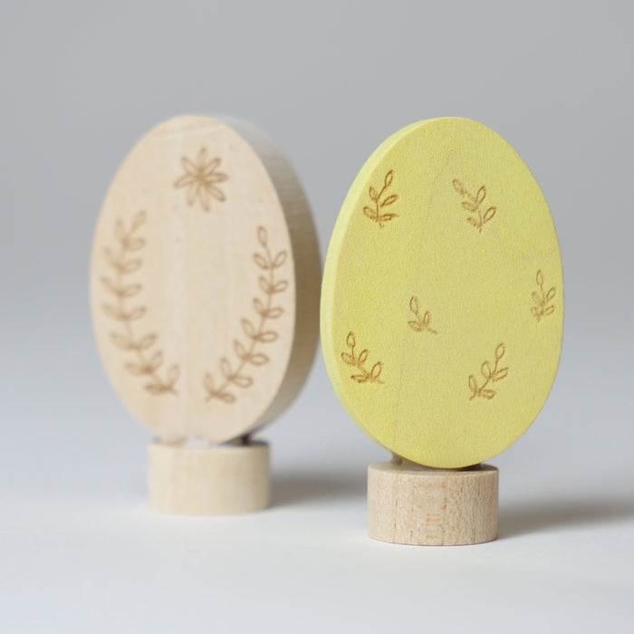 Yellow and White Eggs - For Birthday Ring or Celebration Ring - Grimm's Wooden Toys