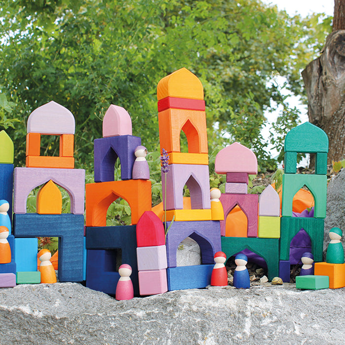 1001 Nights Wooden Blocks Building Set - Grimm's Wooden Toys