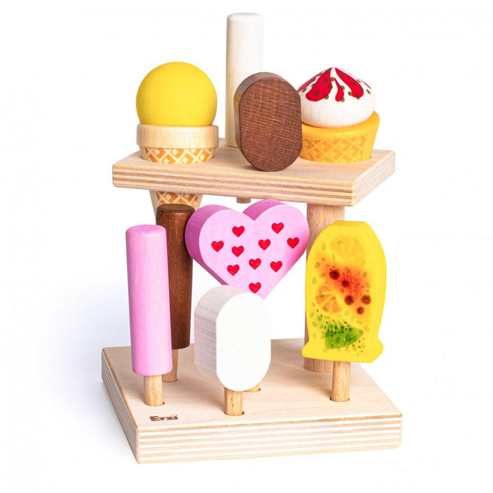 Ice Stand Wooden Ice Cream Stand - Play Foods - Erzi