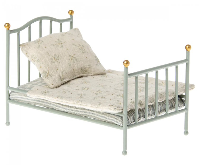 Maileg Mice Vintage Bed - Twin Size - Mint