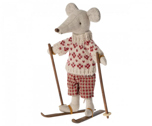 Ski and Ski Poles for Mom & Dad Mouse - Maileg 