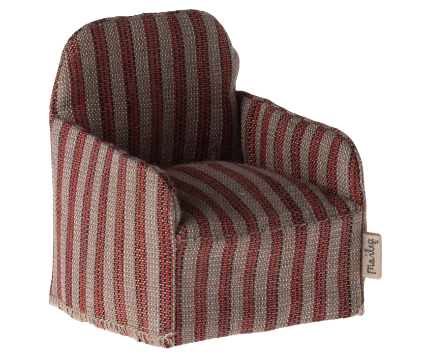 Mouse Chair - Red Stripe - Maileg