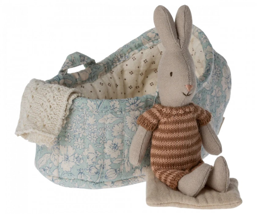 Amber micro bunny with a carry cot