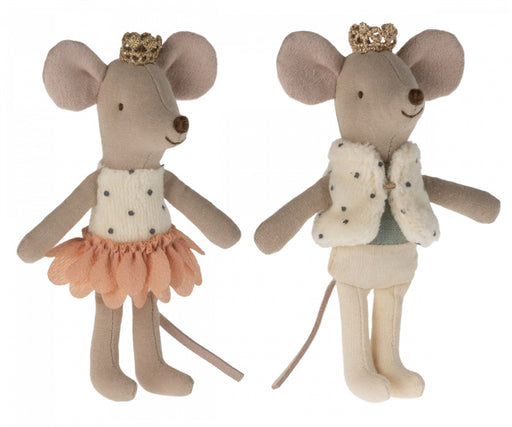Royal Twin Little Brother and Little sister Mouse in a Match Box