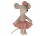 Ballerina Mouse Big Sister in a Rose tutu shirt - Maileg Mouse 