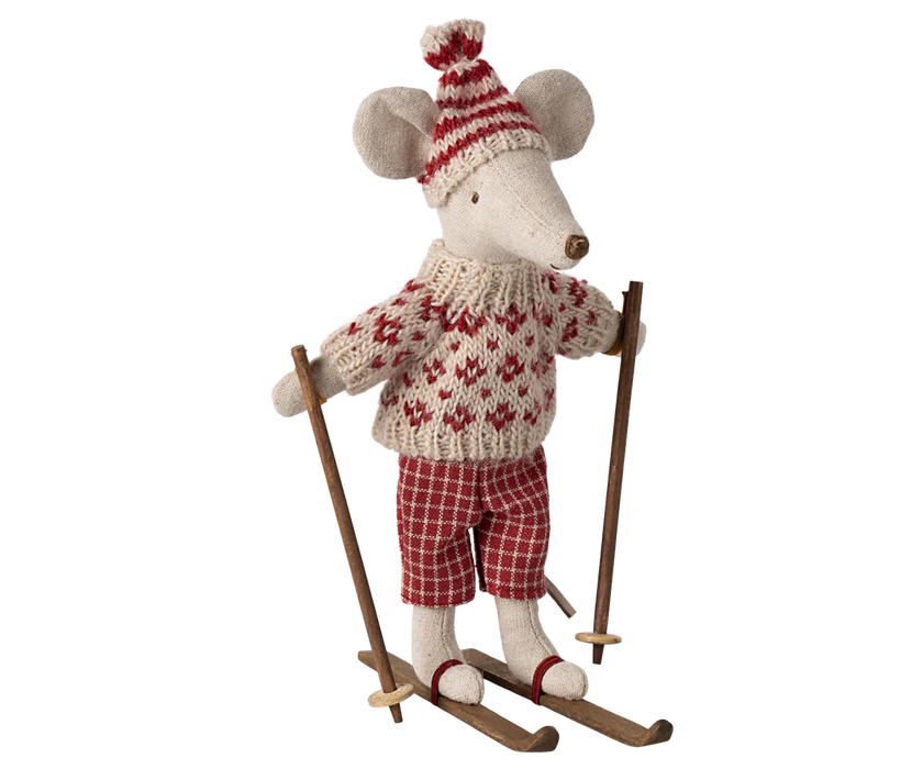 Winter Mum Mouse 2024 - Ski Mouse - Maileg Mouse