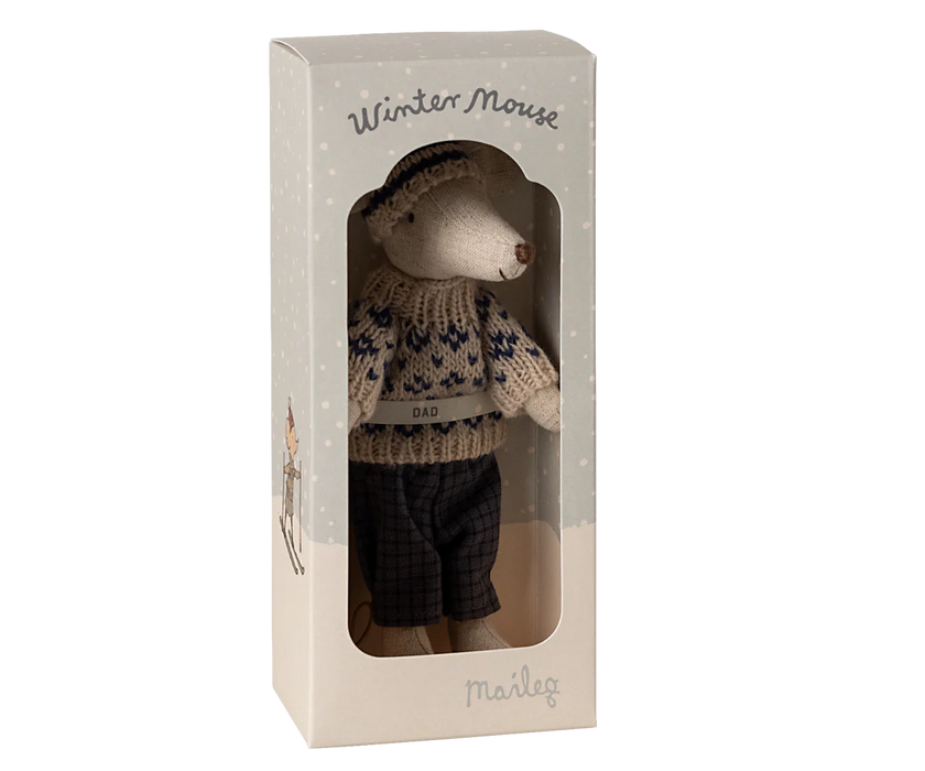 Winter Dad Mouse 2024 - Ski Mouse - Maileg Mouse