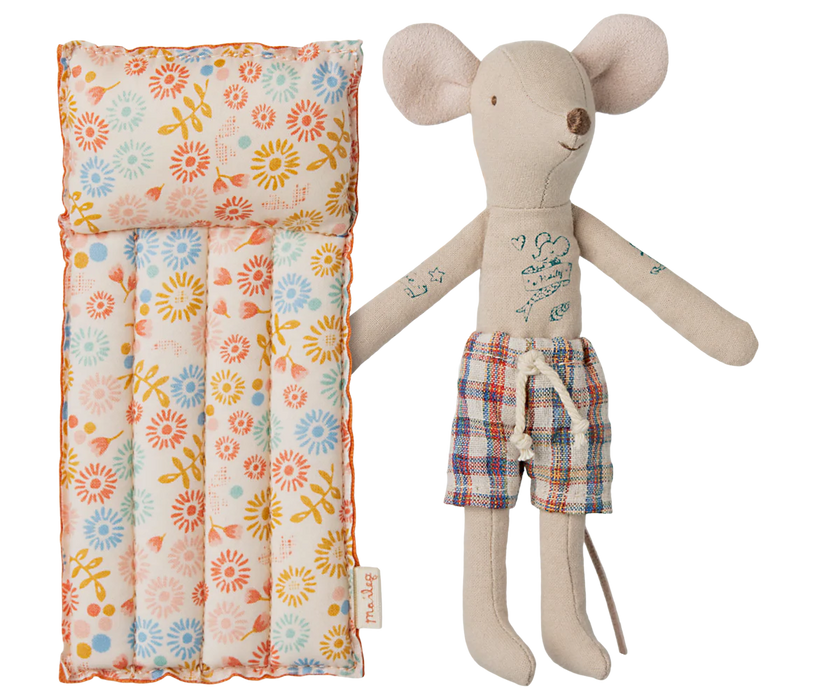 Beach Mouse - Dad Mouse - Flower Float Mattress - Maileg