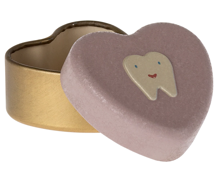 My Tooth Box - Heart Shaped Tooth Tin - Maileg (2 Sizes, 3 colors)