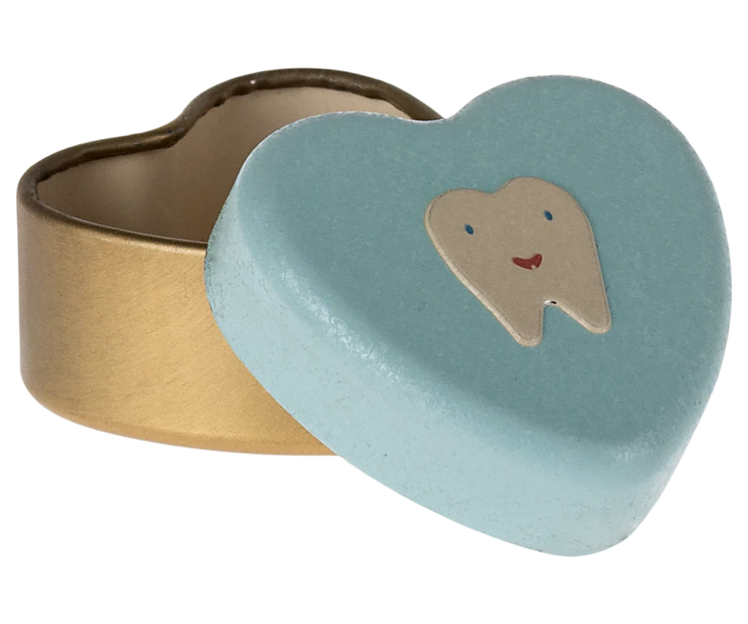My Tooth Box - Heart Shaped Tooth Tin - Maileg (2 Sizes, 3 colors)