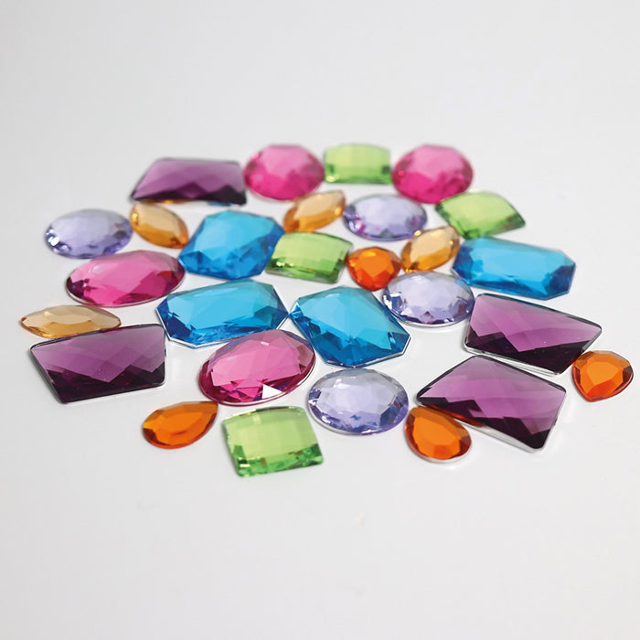 28 Giant Acrylic Glitter Stones - Grimm's