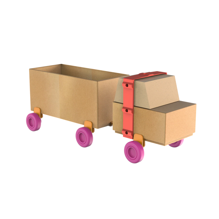 44 PC Vehicle Arts & Crafts Kit - Eco-Friendly STEM Toy Building Set - ODDY