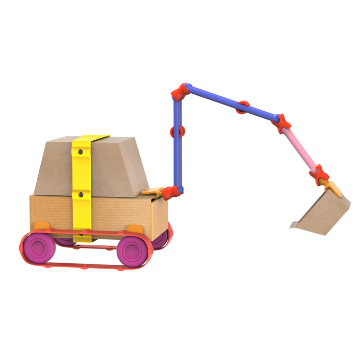 44 PC Vehicle Arts & Crafts Kit - Eco-Friendly STEM Toy Building Set - ODDY