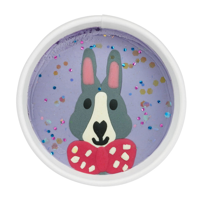Bowtie Bunny -  Natural Play Dough  - The Land of Dough