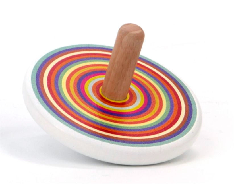 Echo Wooden Spinning Top - Rainbow spinning top - Bajo