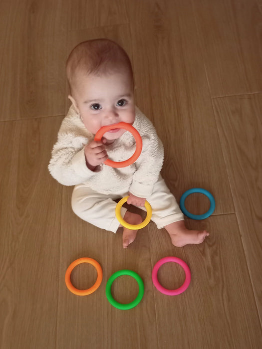 6 Neon Rings - Dena Toys - Silicone BPA-free Rings
