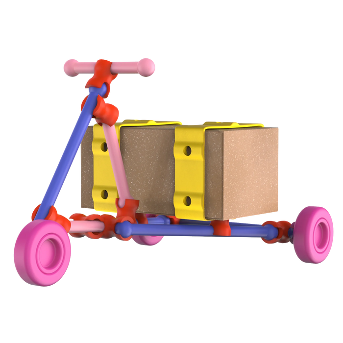 92 PC Inventions Building Kit - Eco-Friendly STEM Toy Building Set - ODDY