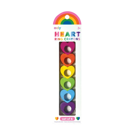 Heart Ring Crayons - Set of 6 - OOLY