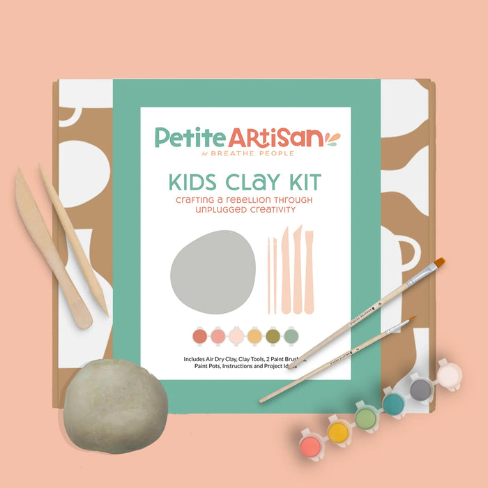 Air Dry Clay Pinch Pot Kit - Screen-Free Kids Craft - Petite Artisan