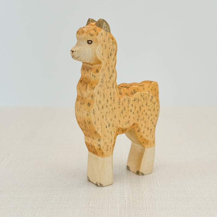 Alpaca  - Hand Painted Wooden Animal - HolzWald