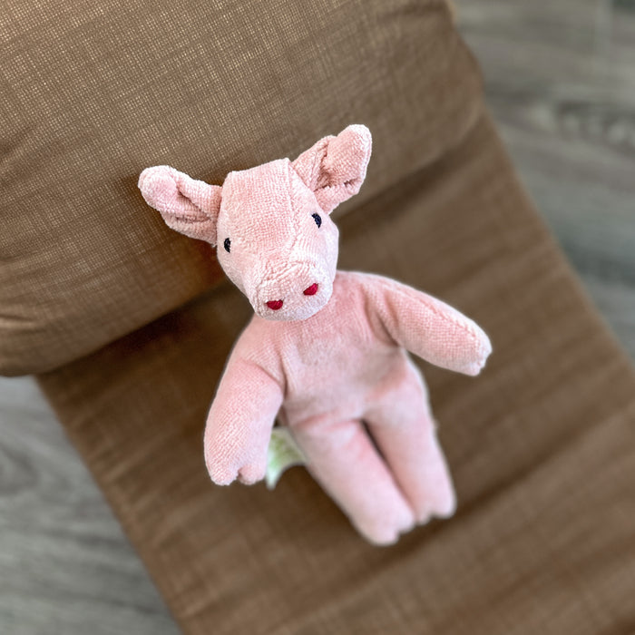 Animal Baby Pig - Organic Cotton and Lambs Wool - Senger Naturwelt