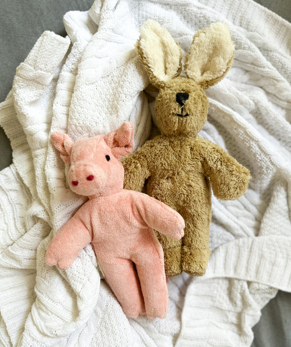 Animal Baby Pig - Organic Cotton and Lambs Wool - Senger Naturwelt