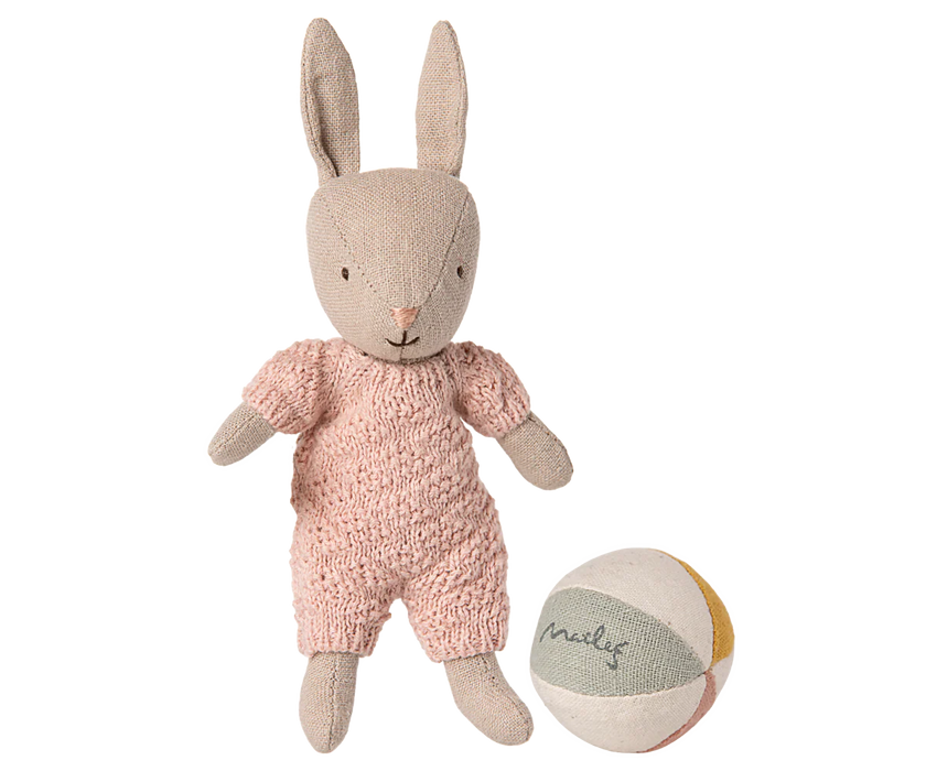 Baby Micro Rabbit Set  - Rose - Maileg