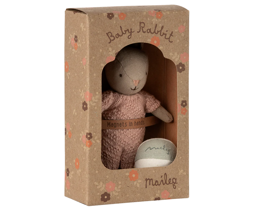 Baby Micro Rabbit Set  - Rose - Maileg