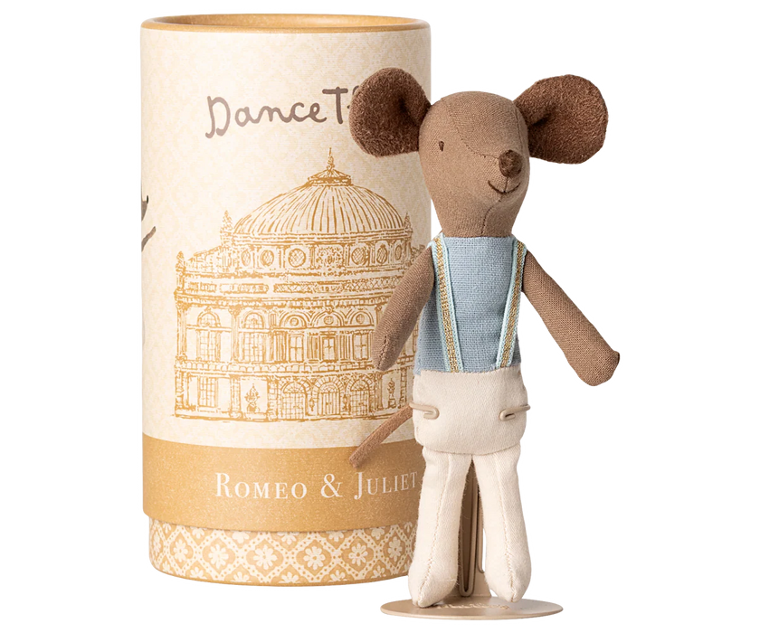 Ballet Dancer with Stand - Big Brother - Blue - Maileg Mouse