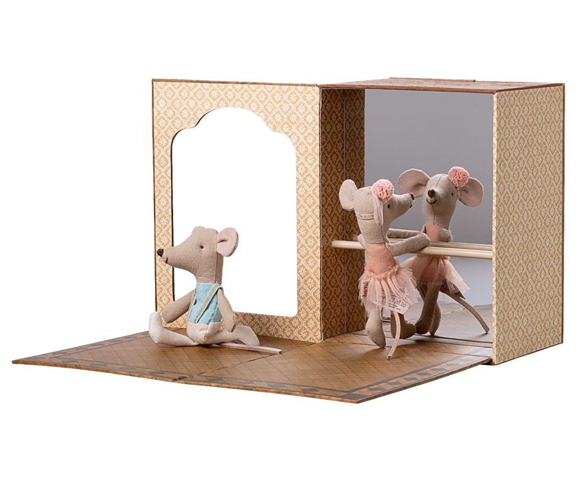 Ballet Mice in Dance Studio Set - Little Sister and Brother- Maileg