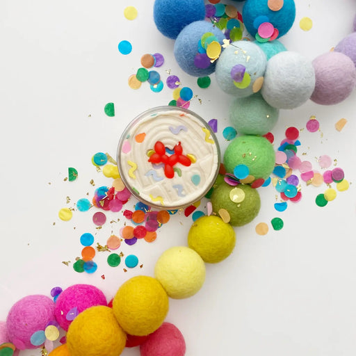 Party balloon fimos, balloon dog charm, and Vanilla Buttercream scented play  dough