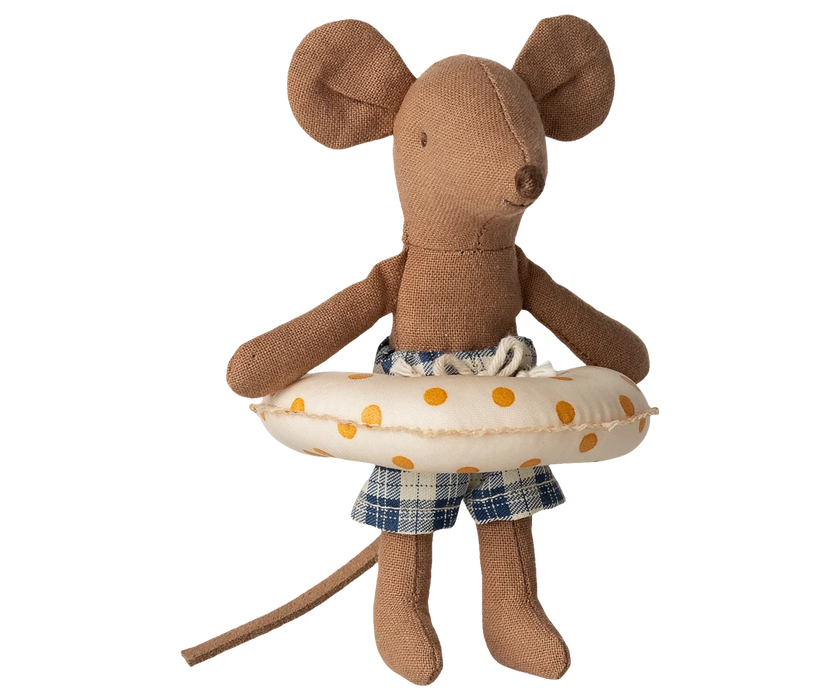 Beach Mouse - Little Brother - Yellow Dot Float - Maileg Mouse