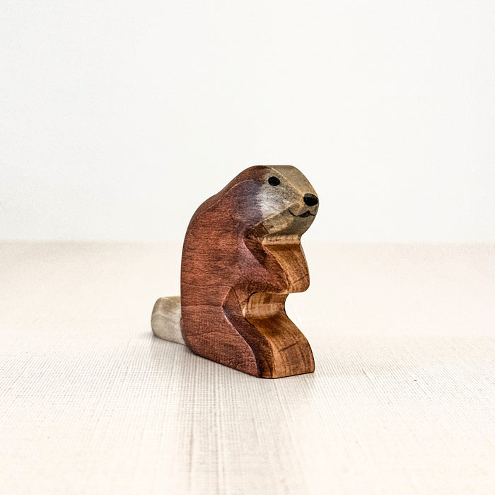 Beaver - Hand Painted Wooden Animal - HolzWald