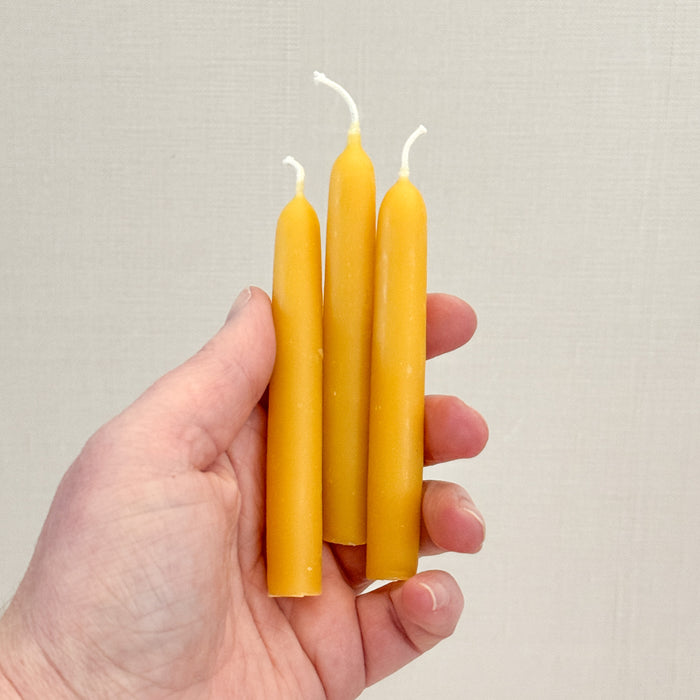 Beeswax Celebration Ring Candles - 12 Pack - Made in the USA