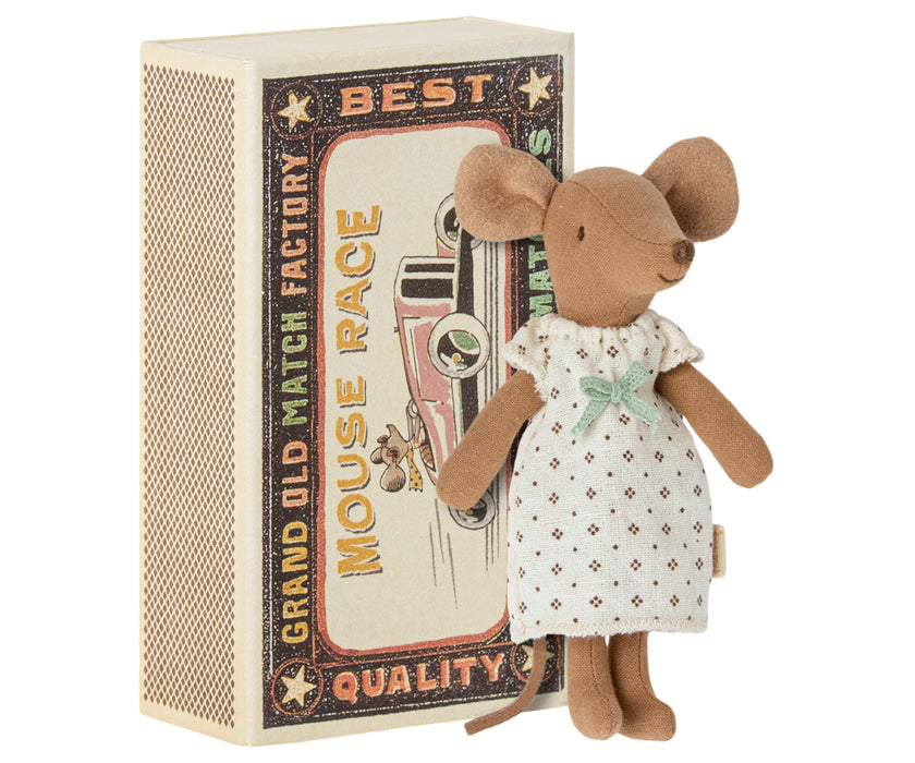 Big Sister Mouse in a Match Box - Maileg