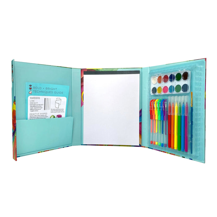 Bold and Bright Art Bundle - Pen & Paint Art Set - I Heart Art
