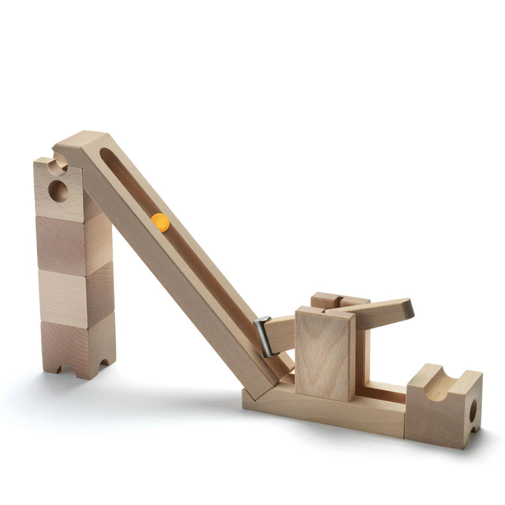 CUBORO Kick - Extra Set - Wooden Marble Run — Oak & Ever