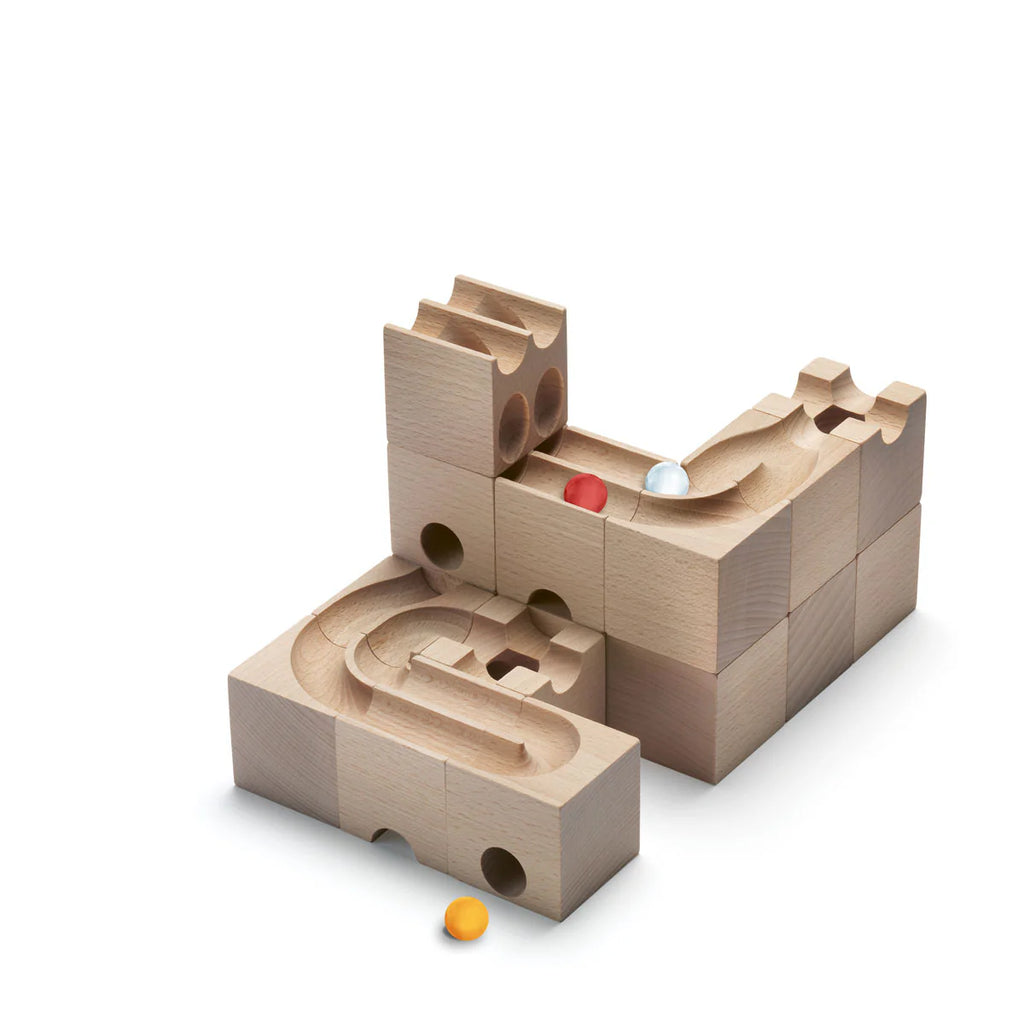 CUBORO Duo - Extra Set - Wooden Marble Run — Oak & Ever