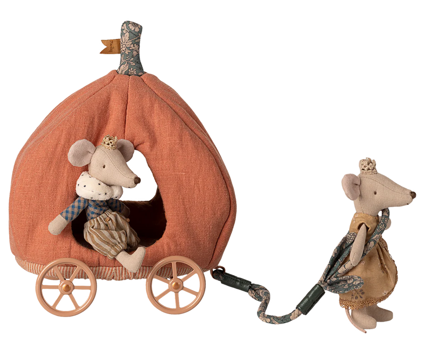 Mouse Pumpkin Carriage - Maileg