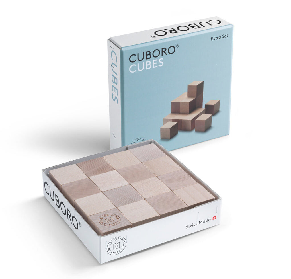 CUBORO Cubes - Extra Set - Wooden Marble Run — Oak & Ever
