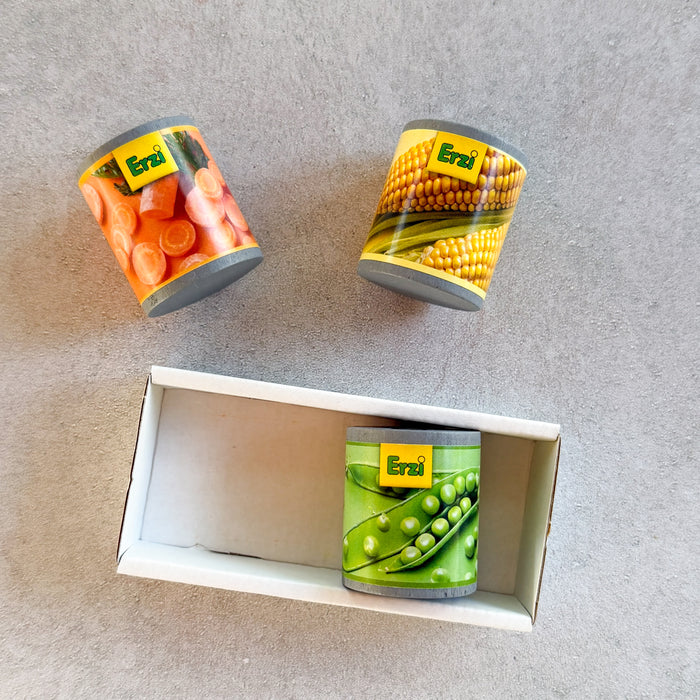 Canned Food Veggie Mix - Wooden Play Food - Erzi