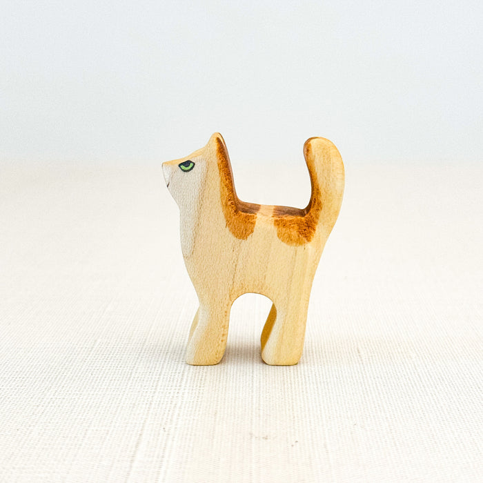 Kitten - Cat Small - Hand Painted Wooden Animal - HolzWald