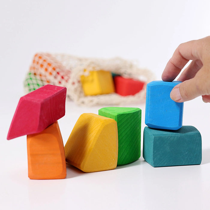 Colored Waldorf Blocks - Grimm's Wooden Toys