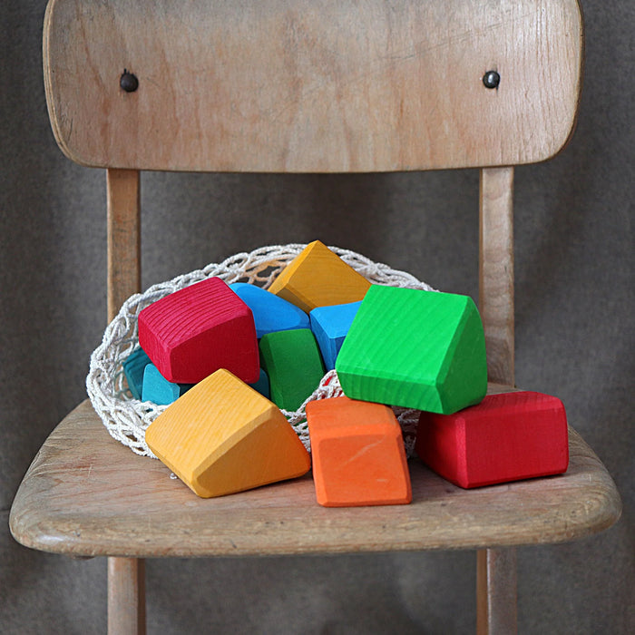 Colored Waldorf Blocks - Grimm's Wooden Toys