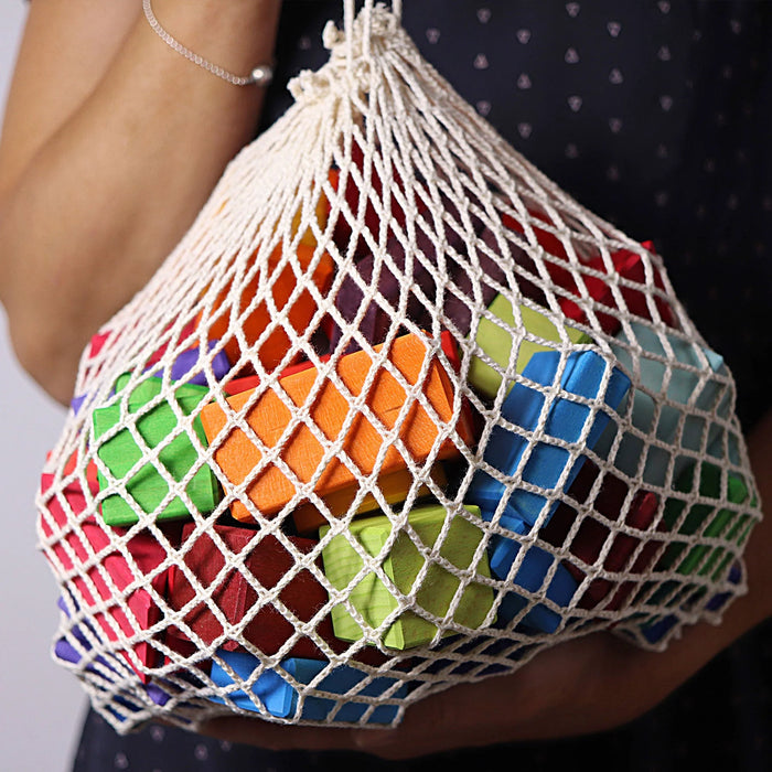 Colored Waldorf Blocks - Grimm's Wooden Toys