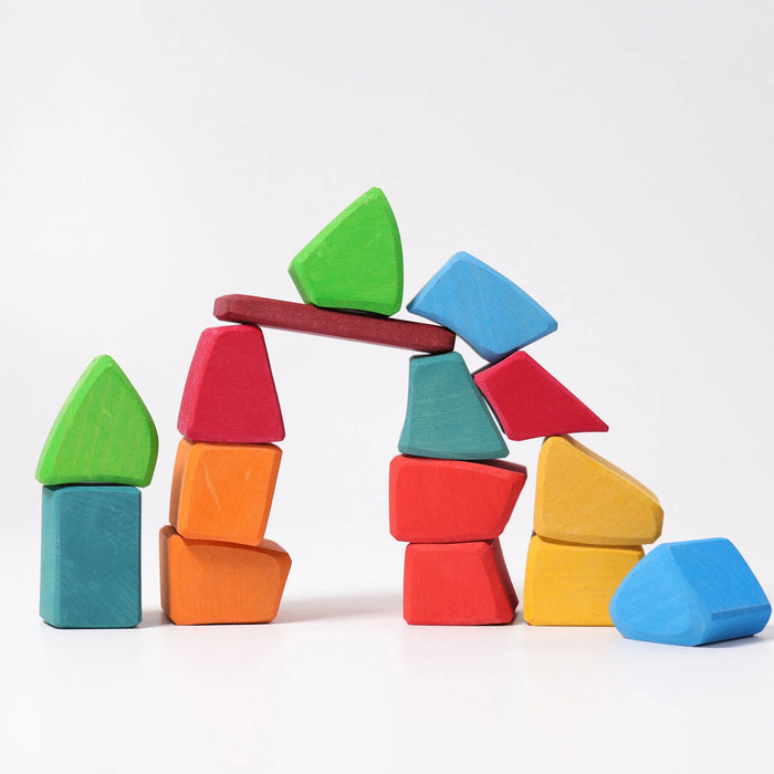 Colored Waldorf Blocks - Grimm's Wooden Toys